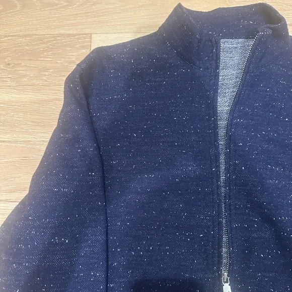 J Hilburn Men’s Navy Full Zip Sweater